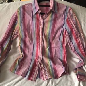 PINK Button Down Blouse